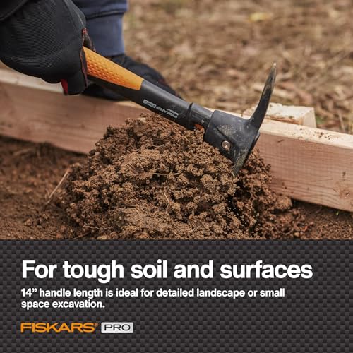 Fiskars IsoCore textured handle provides secure grip during tough swings