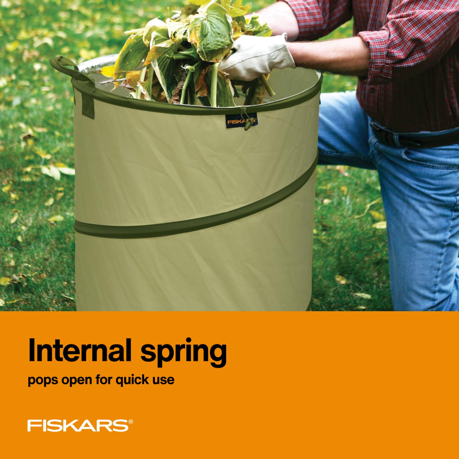 Fiskars Kangaroo bag sturdy handles for easy transport