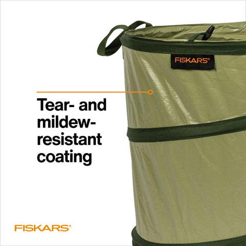 Fiskars Kangaroo bag internal spring enables quick setup