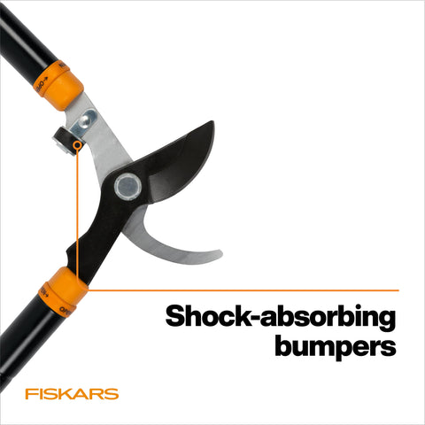 Fiskars loppers cut branches up to 1.5 inches with ease.