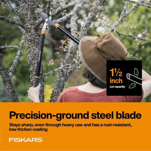 Fiskars loppers softgrip handles provide comfortable control during extended pruning.