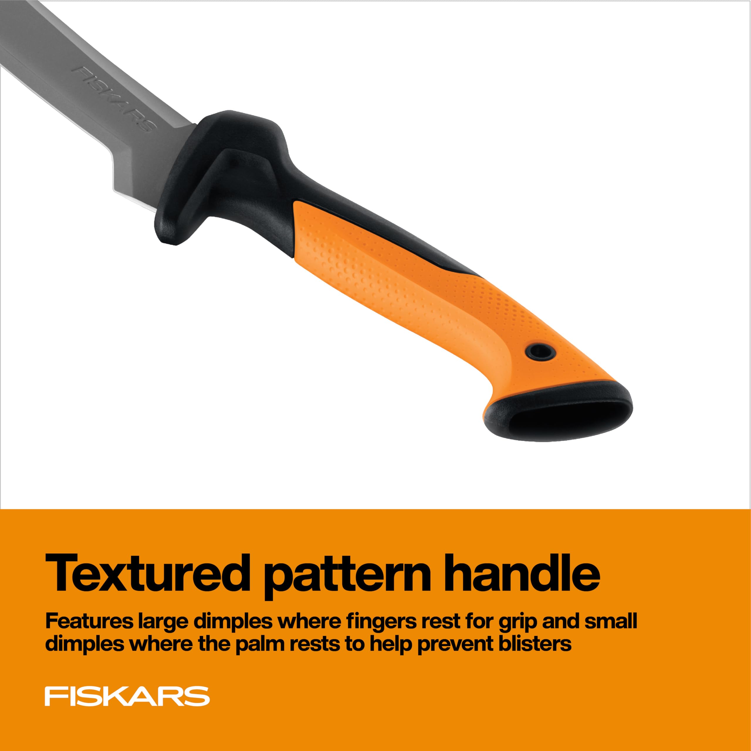 Fiskars nylon sheath protects the blade during transport