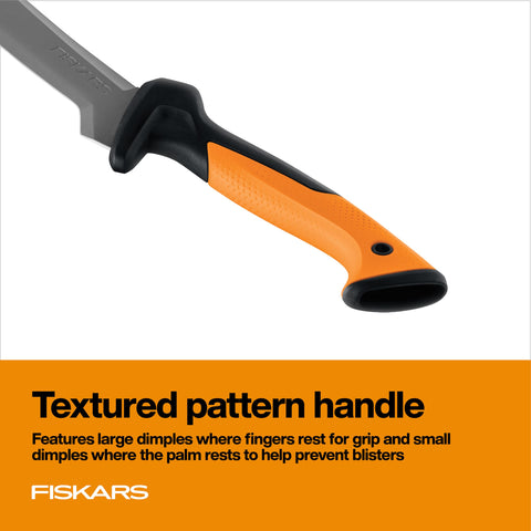 Fiskars nylon sheath protects the blade during transport