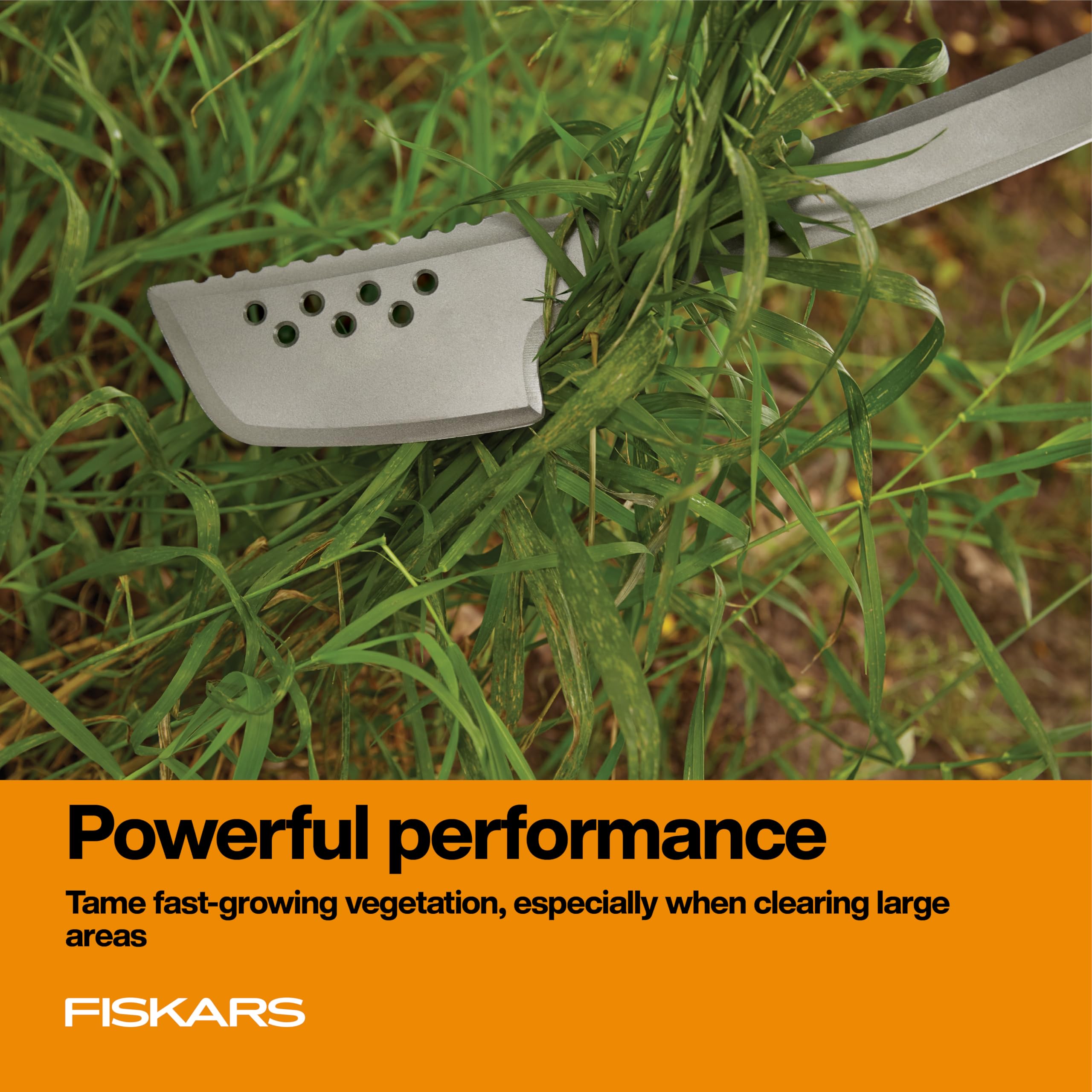 Fiskars machete designed for one-handed use and maneuverability