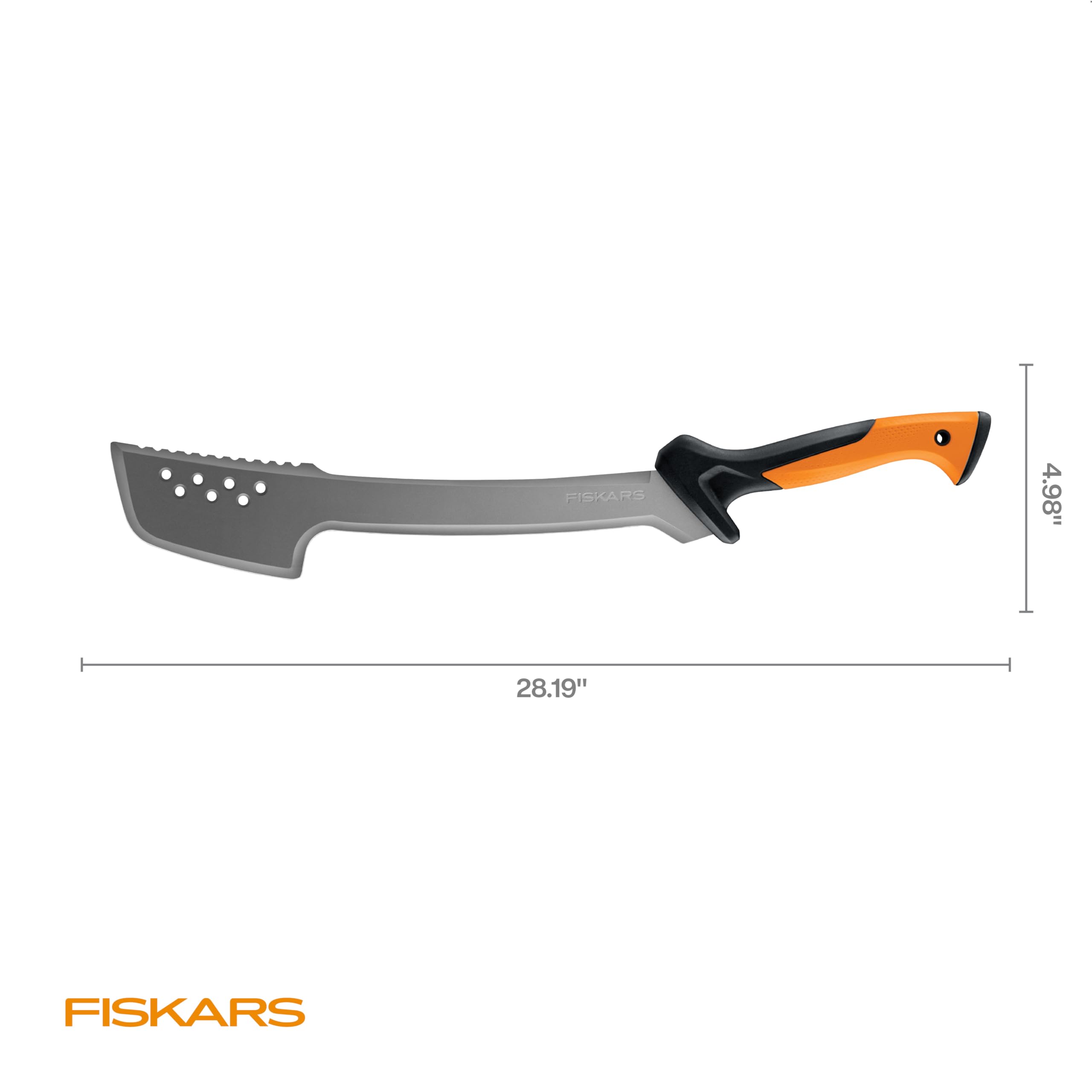 Fiskars textured handle grip improves control and precision