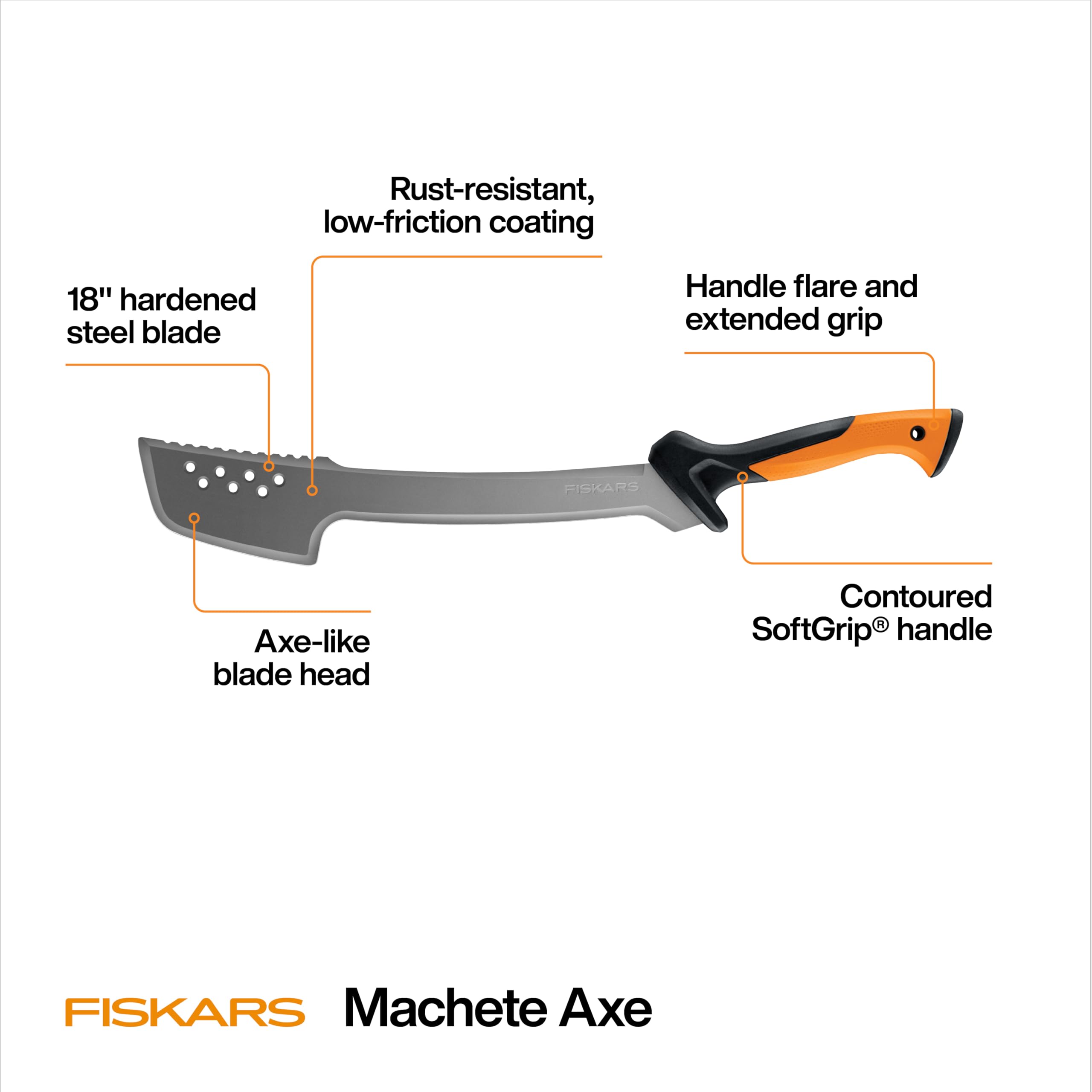 Fiskars machete tip push-cut chiseling in tight spaces