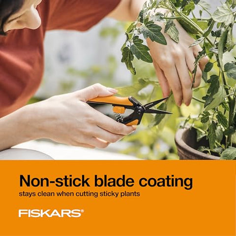 Fiskars Micro-Tip pruning snips two-pack setup for value and convenience