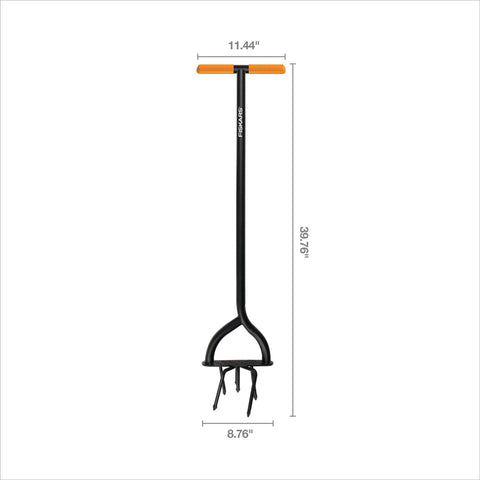 40-inch length lets you till beds without bending.