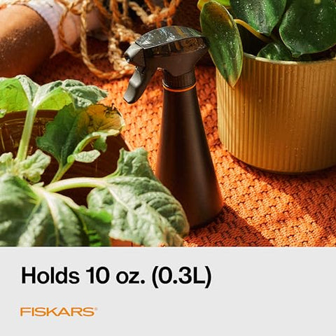 Fiskars Plant Mister Bottle holds 10 oz for easy indoor and balcony plant care.