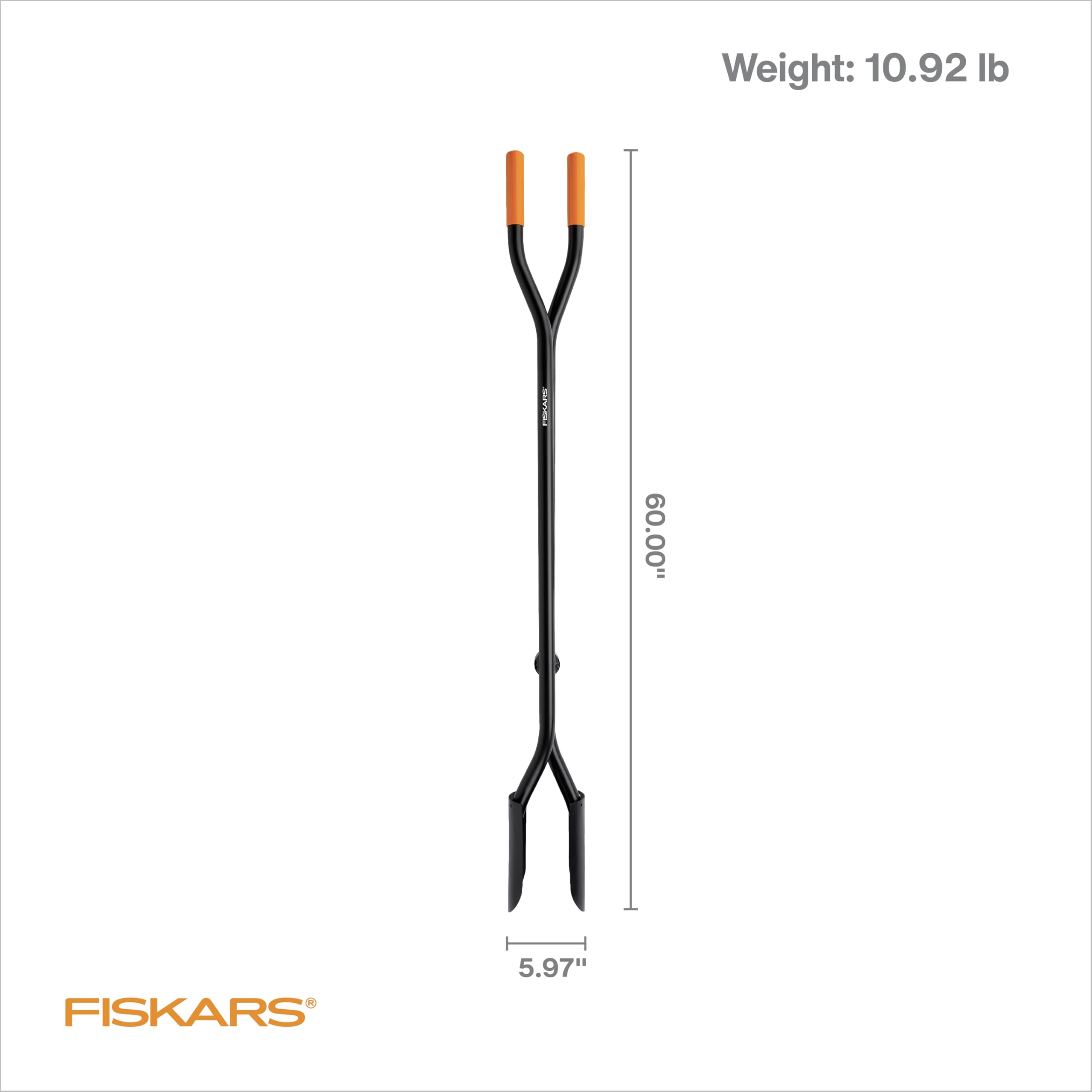 Fiskars sharpened blades cut through dense turf for easier digging