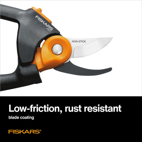 Fiskars PowerGear2 pruner contoured-handle supports natural grip
