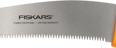 Fiskars PowerTooth D-Handle Saw SoftGrip handle ensures secure, comfortable grip.