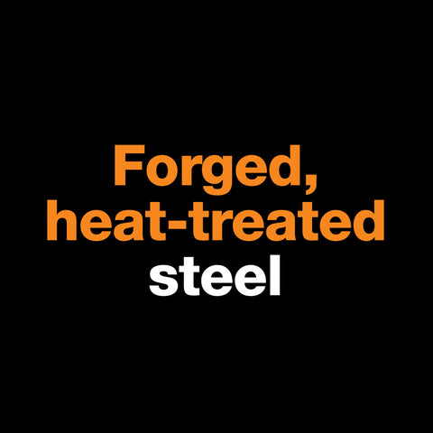 Forged steel head delivers durable performance on heavy tasks