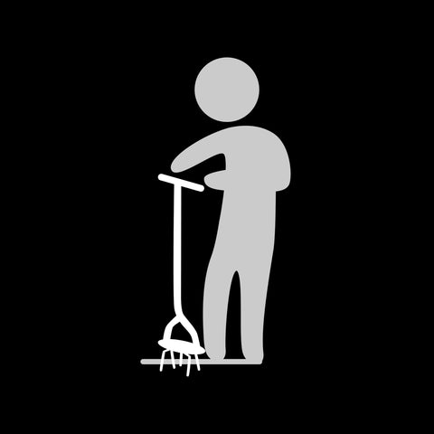 All-steel shaft and padded T-handle offer durability and comfort.