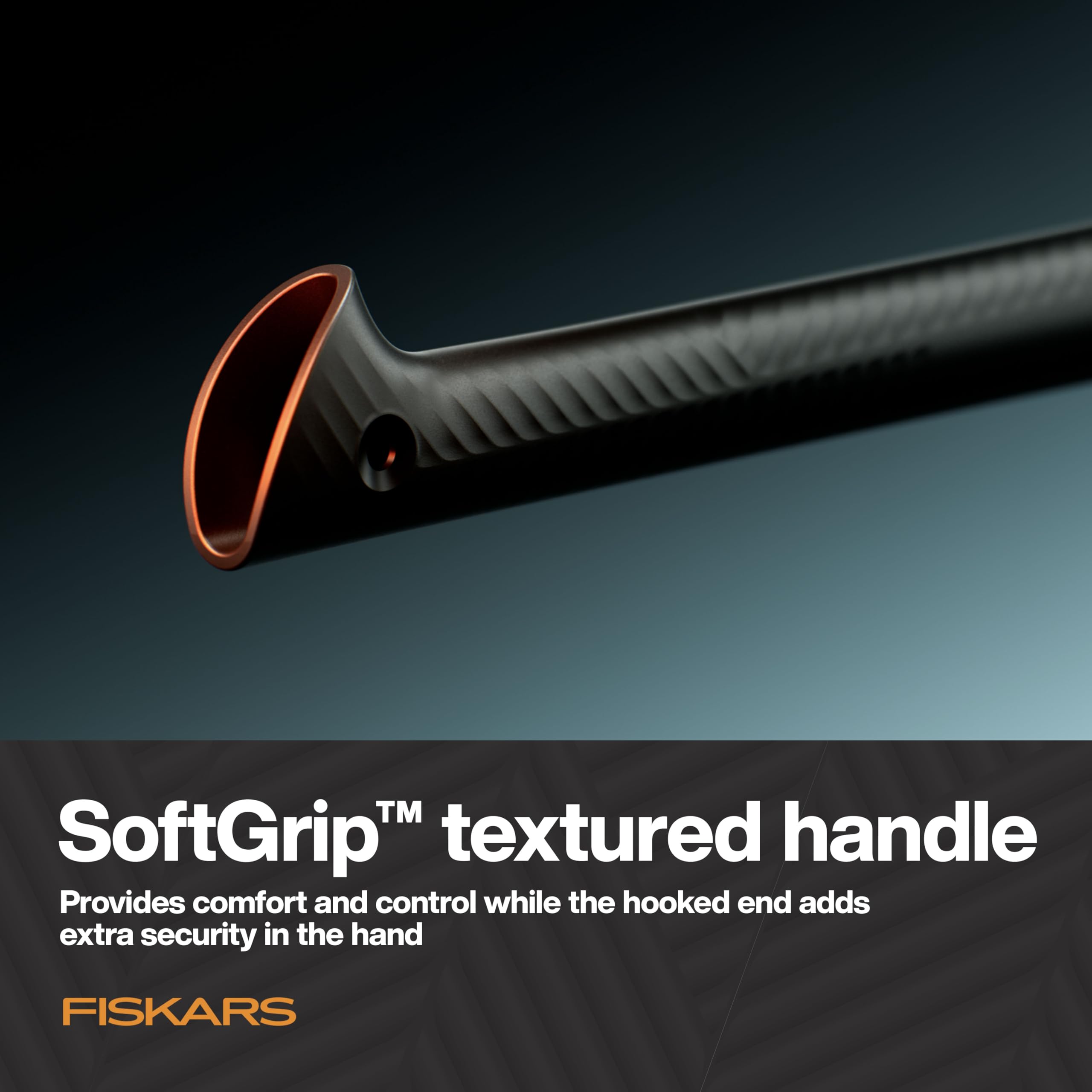 Fiskars Ultra Universal Axe U14 protective sheath included for safe transport.