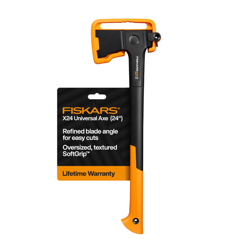 Fiskars X24 balanced-head axe for cleaner, quicker cuts in the field