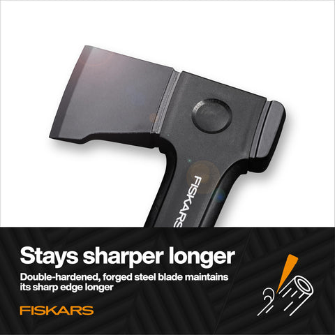 Fiskars X24 sheath included protects the blade during storage