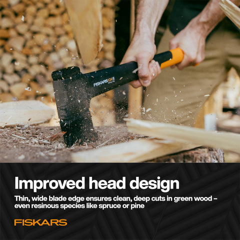 Fiskars X24 oversized SoftGrip texture improves control