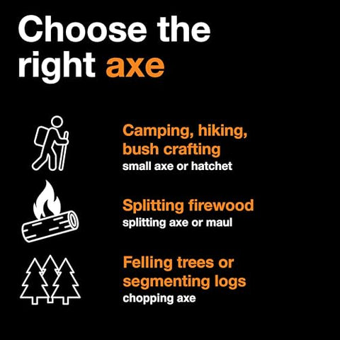 Fiskars X27 with heavy-duty construction ready for tough outdoor tasks.