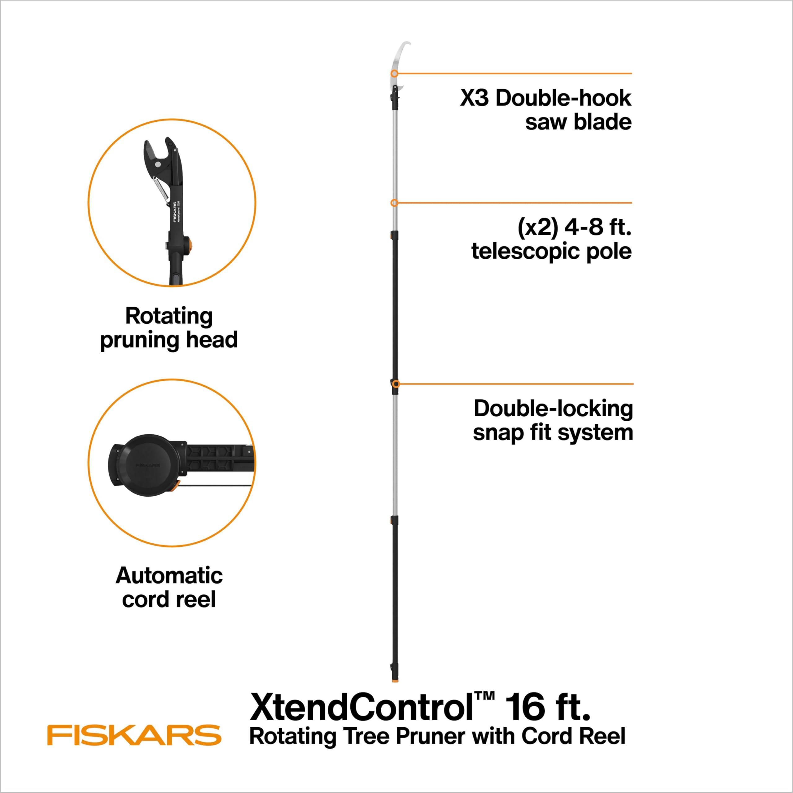 Fiskars XtendControl X3 saw teeth deliver fast, smooth branch cuts