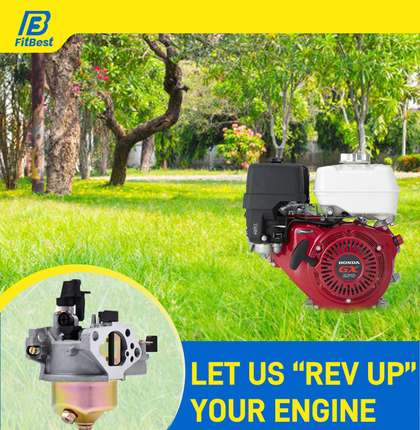 Spark plug included in FitBest kit for reliable ignition on GX270 engines