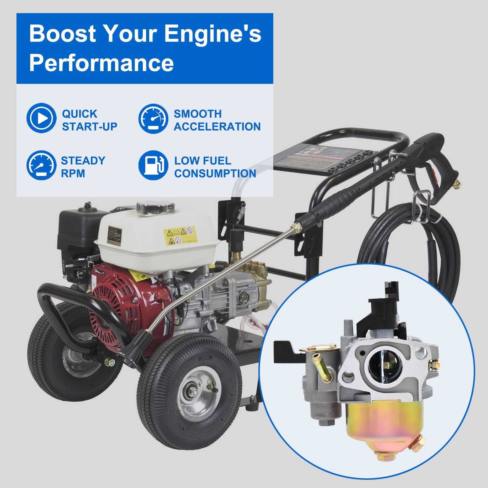 FitBest GX160 air filter element protects engine from debris.