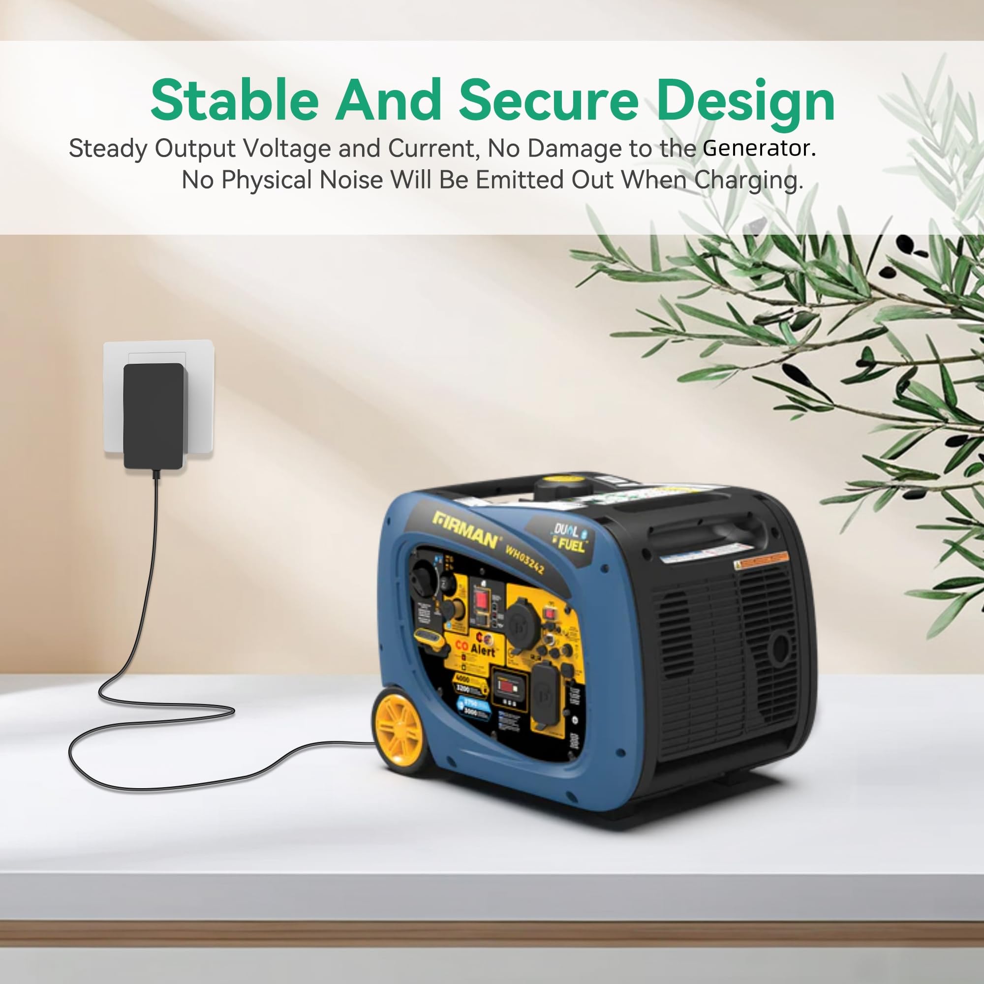 FITE ON 12V 5.5Ah SLA battery charger for versatile generator use.