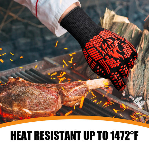 FITFIV BBQ Gloves feature aramid outer layer for flame resistance during cooking