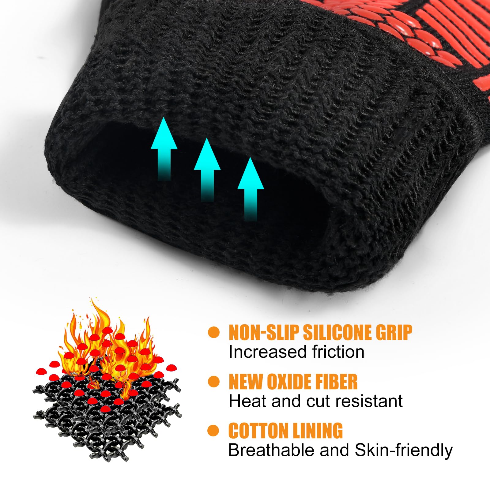 FITFIV BBQ Gloves are easy to clean and quick to air-dry after grilling