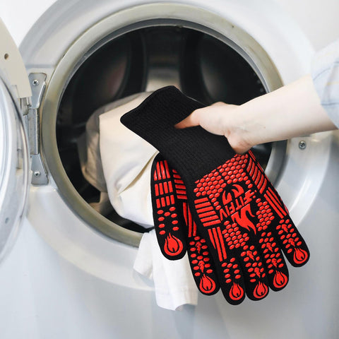FITFIV BBQ Gloves provide full coverage from fingers to forearms for protection