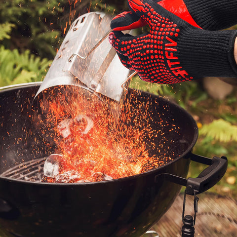 Close-up of grip-friendly silicone patterns on FITFIV gloves for safe handling