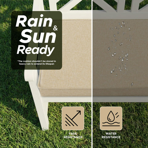 Fitfree 48x16 inch bench cushion high-density foam offers firm support