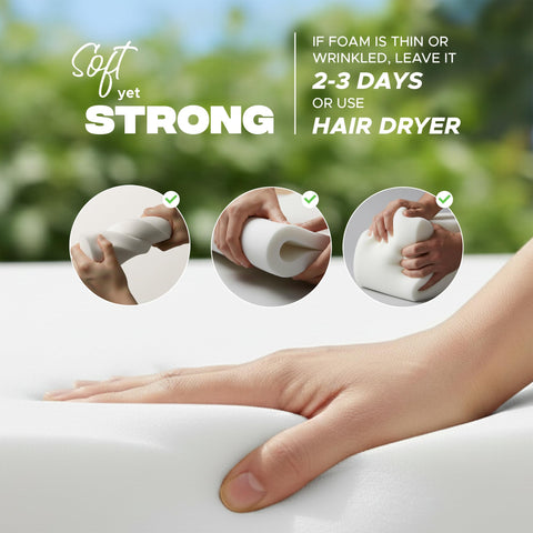 Removable covers on Fitfree cushions for easy machine washing