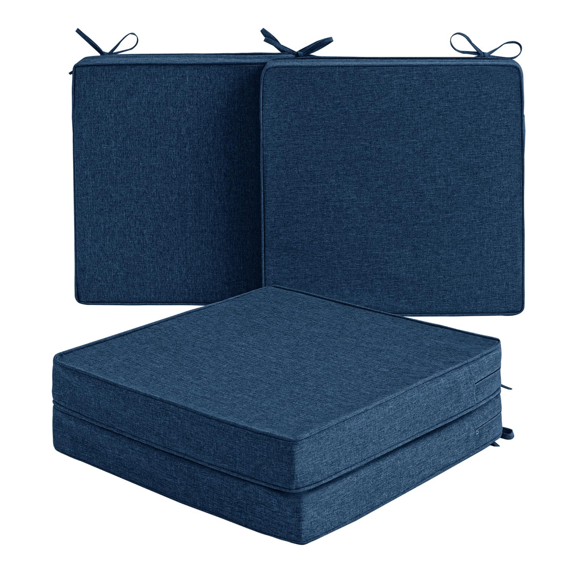 Fitfree chair cushions with water-resistant fabric for all-weather use