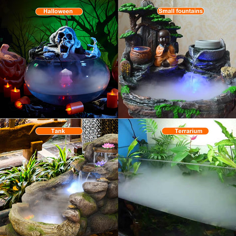 FITNATE Mist Maker used in Halloween decor with fog and lighting