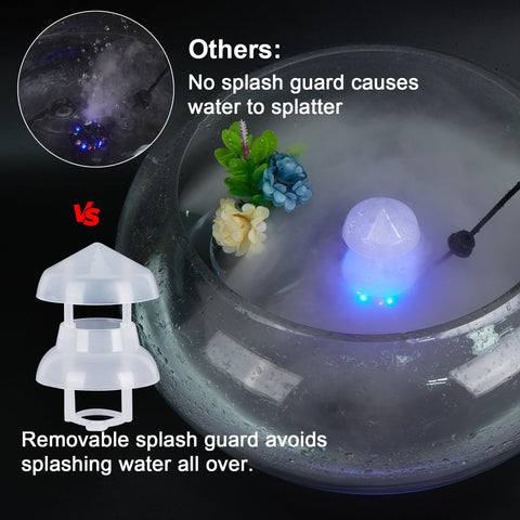 FITNATE Mist Maker splash guard prevents spills during outdoor decor