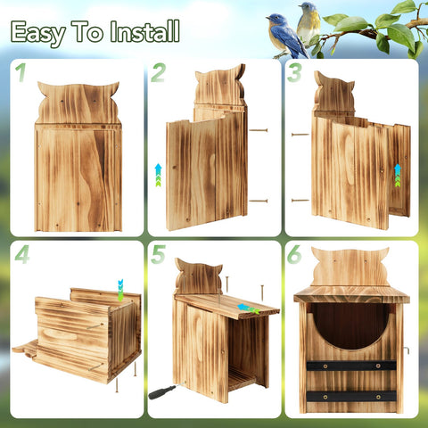 Fitraho garden decor with wildlife-friendly design adds rustic charm to patios and yards