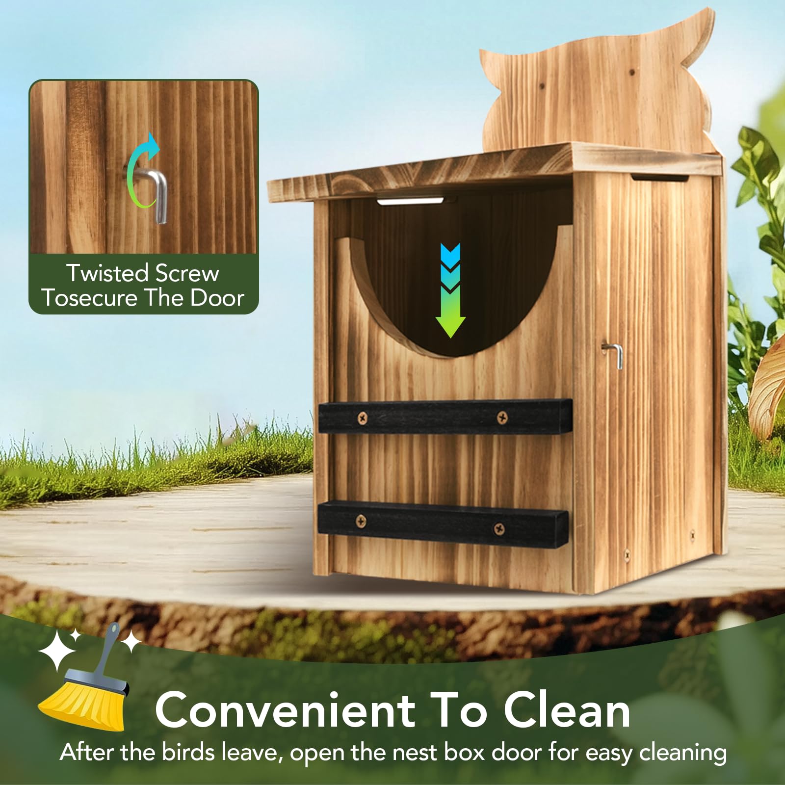 Fitraho moisture-resistant nesting box promotes long-term, stable outdoor habitat for wildlife