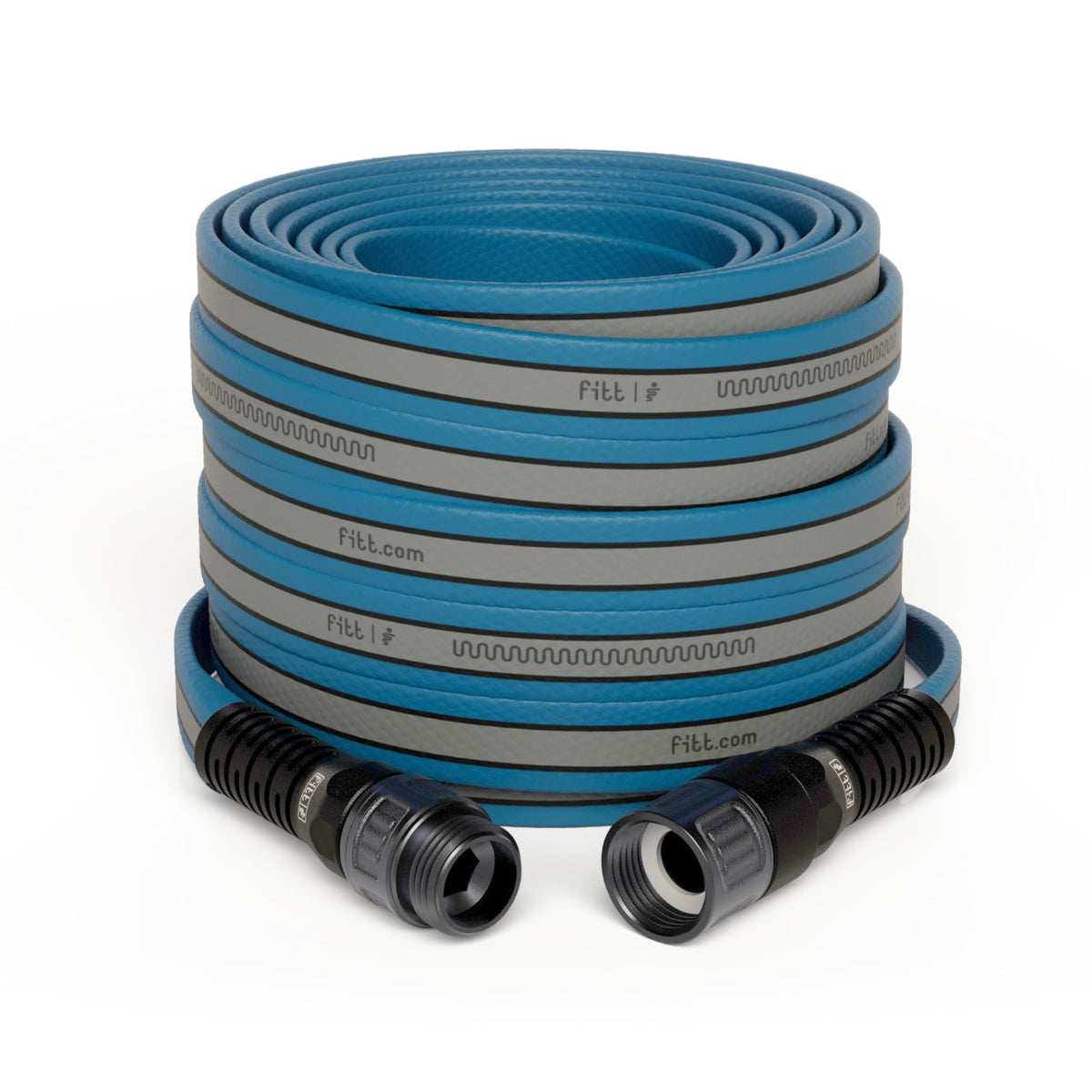 FITT HiFlo hose flat profile ready for compact storage and quick watering.