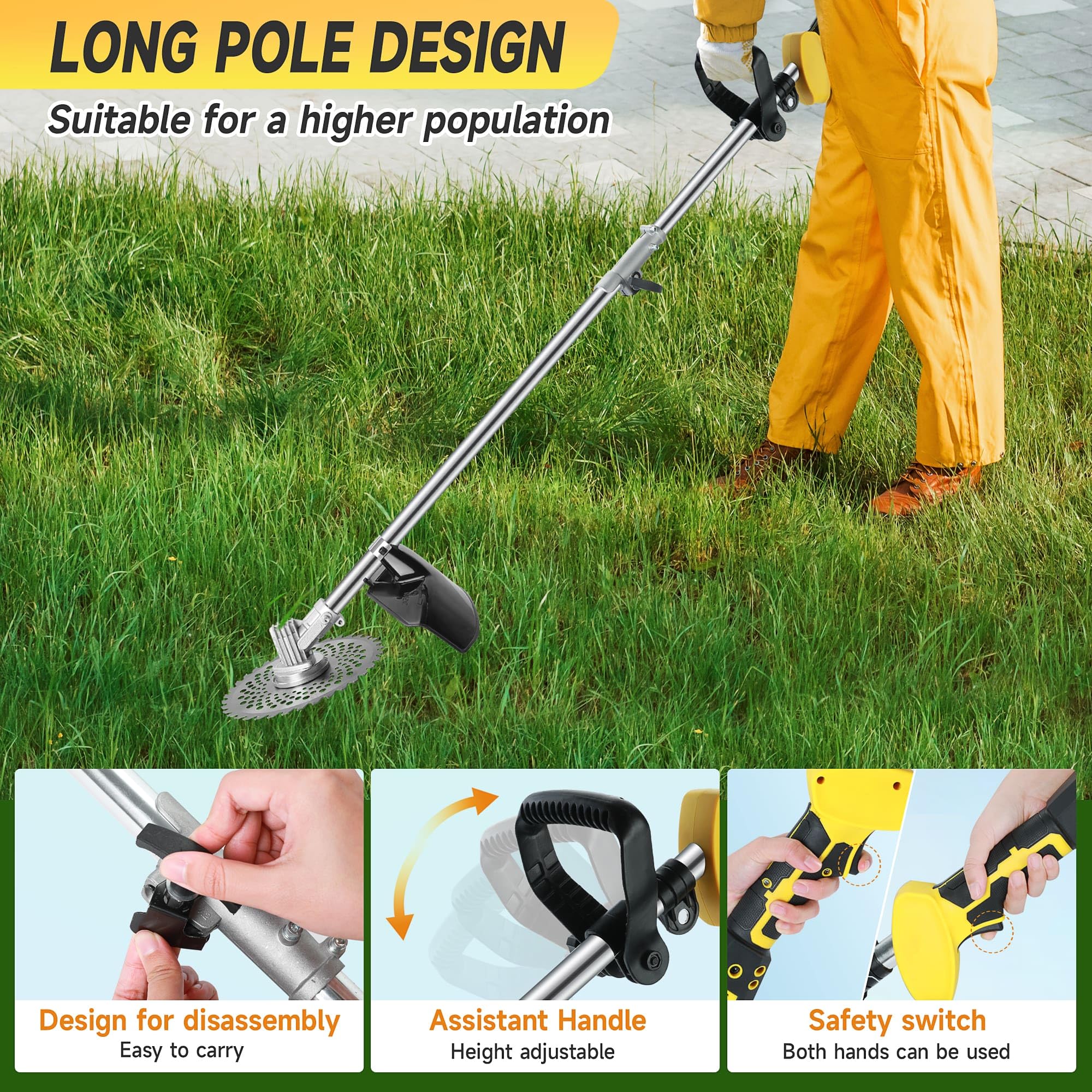 Fiutazge long 150 cm length extends your reach