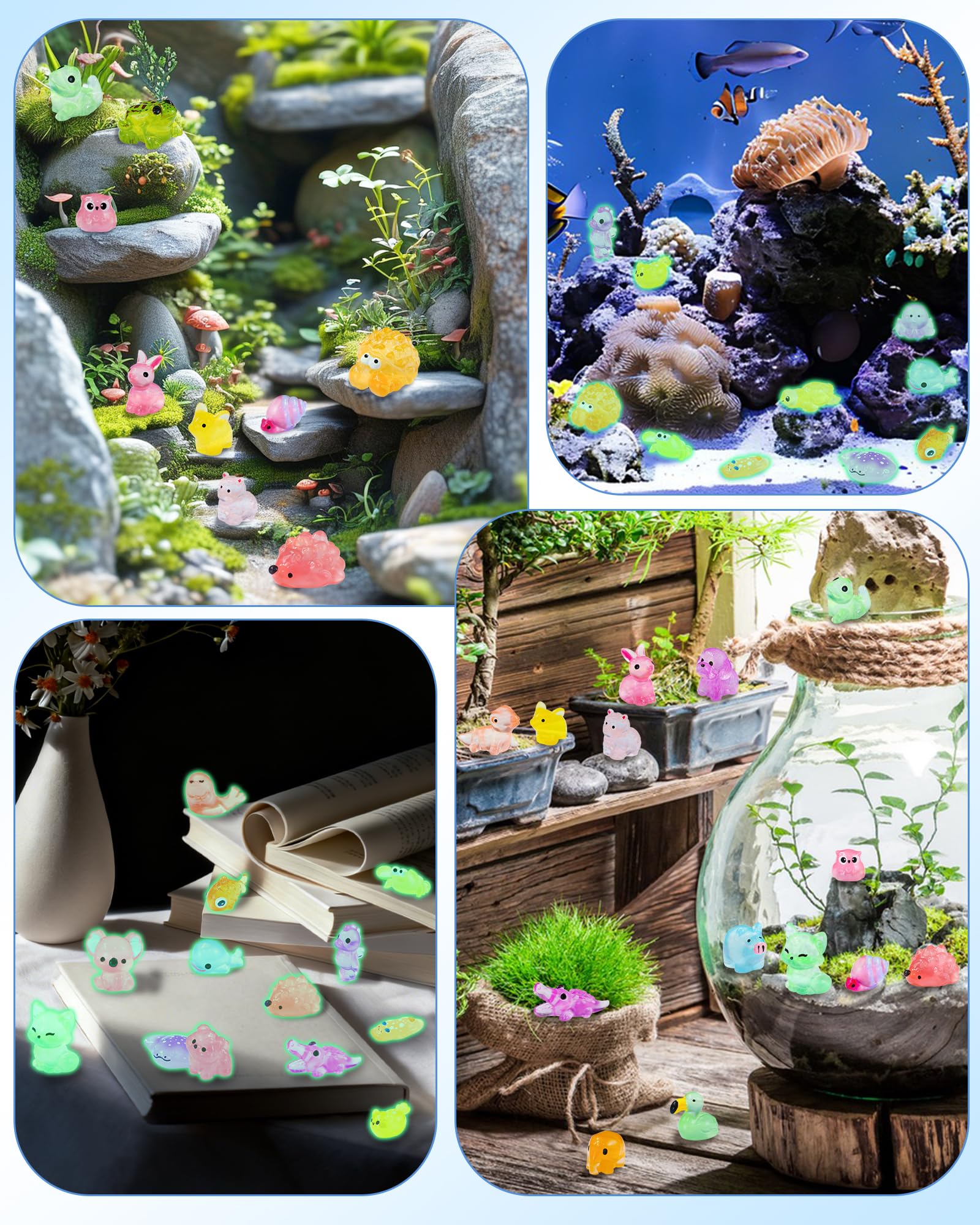 Fiveizero eco-friendly resin figures provide durable, fade-resistant glow for displays.