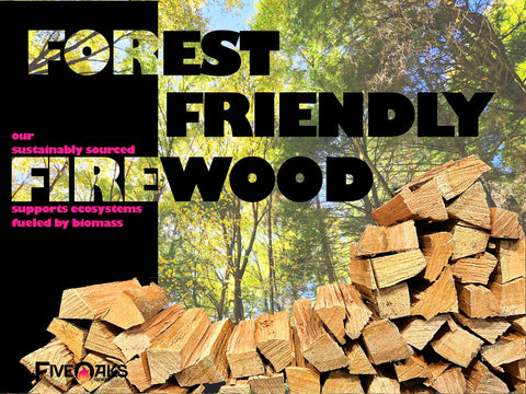 FiveOaks Firewood box neatly stacked for easy storage