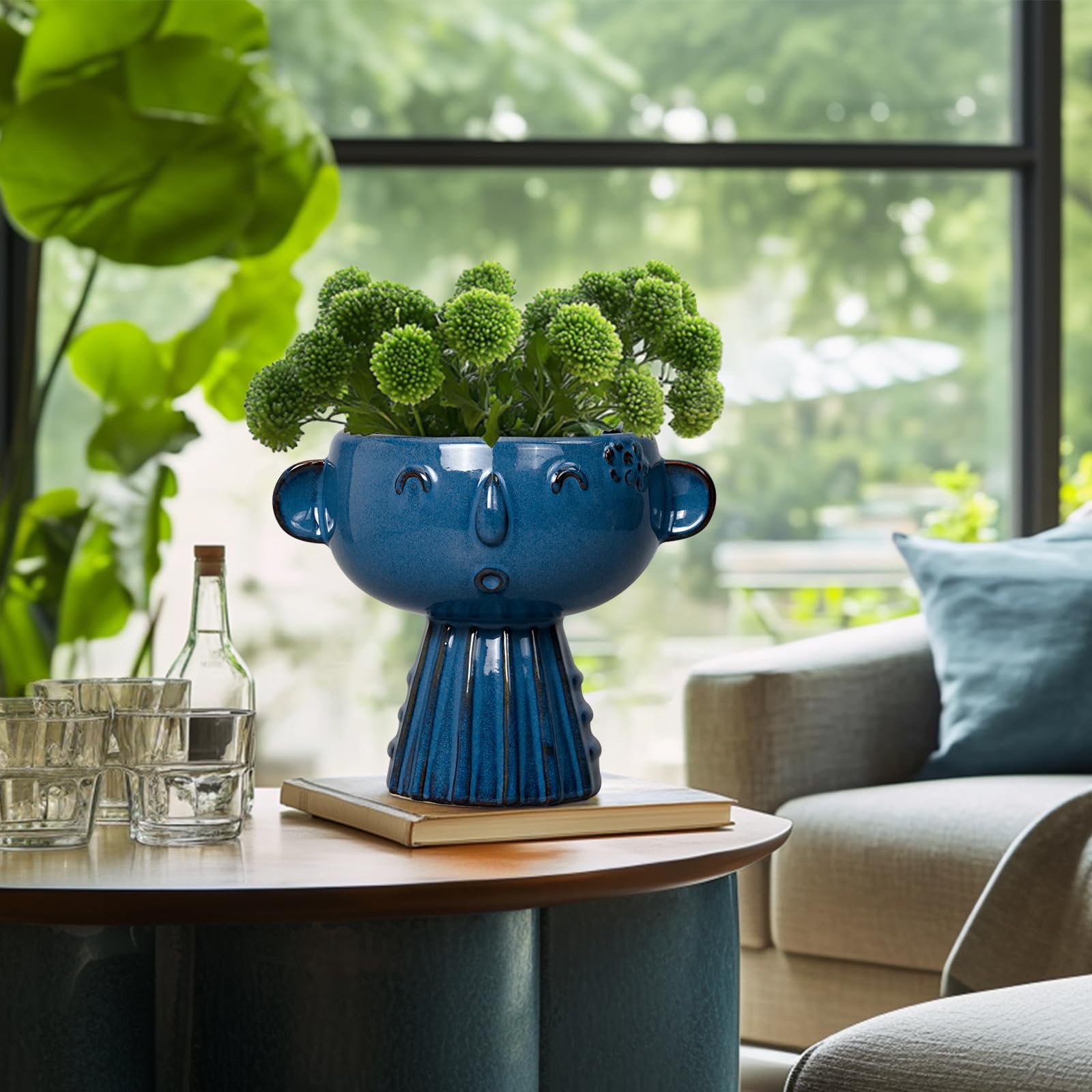 Fivepot ceramic planter makes a thoughtful gift for plant lovers.