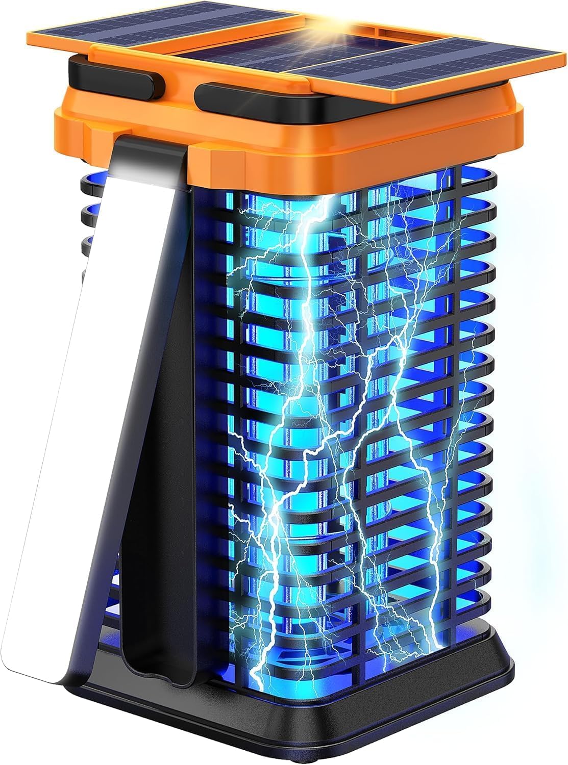 Fiveye Solar Bug Zapper foldable triple-panel design for efficient outdoor charging.