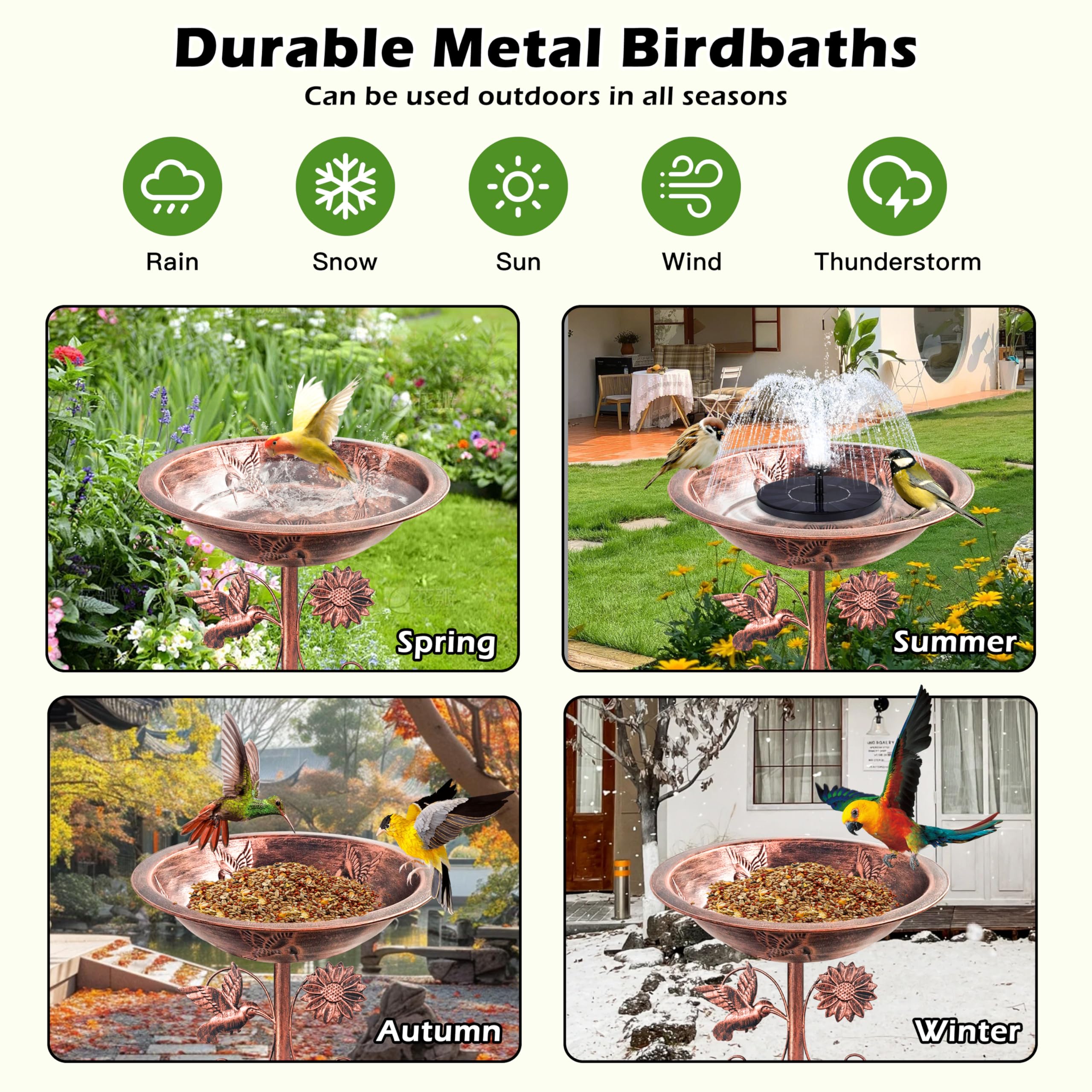 Fivolan garden stake decor adds year-round yard charm