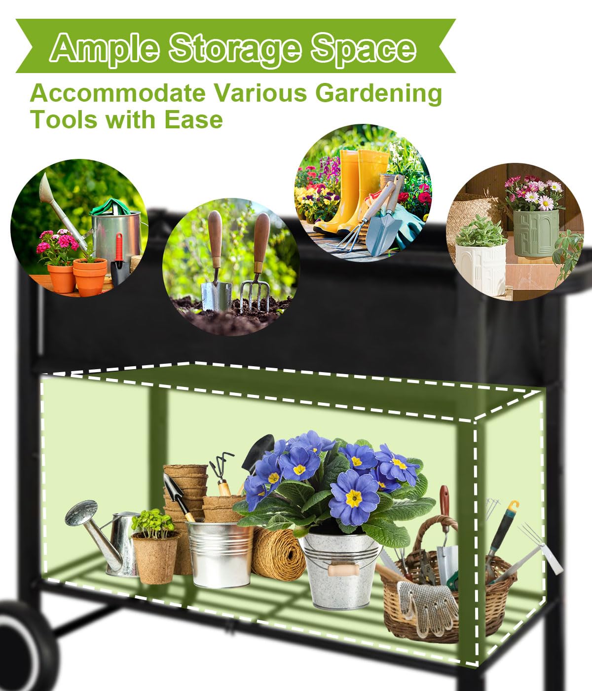 Fiwithy durable square tube frame supports heavy loads up to 400 pounds