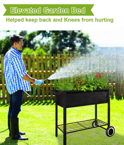 Fiwithy versatile outdoor garden cart suitable for balcony or rooftop gardens