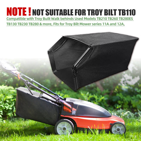 No frame included; bag-only upgrade improves bagging performance and maintenance.