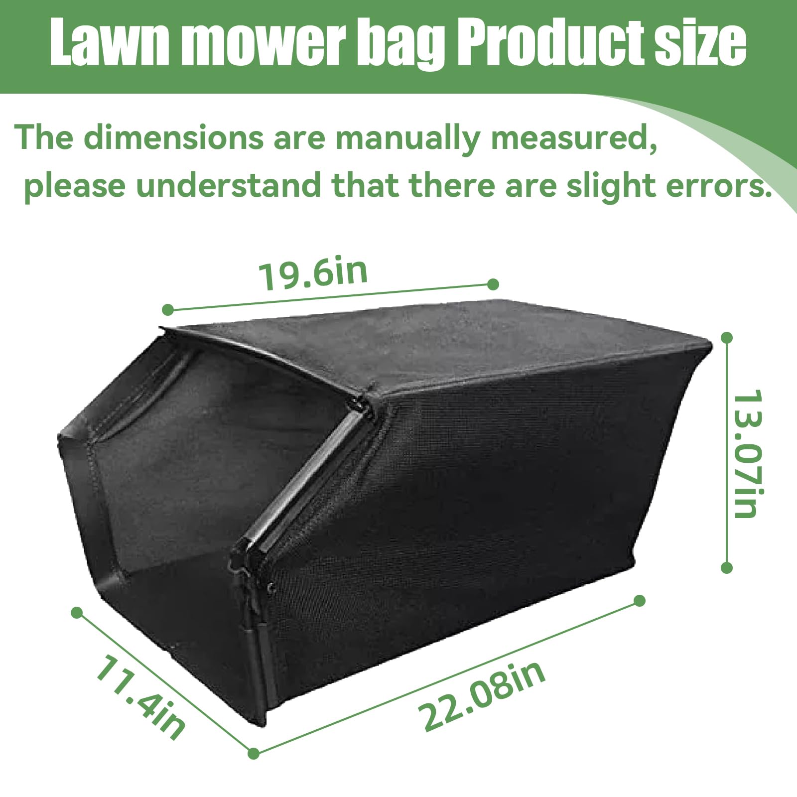 FIX ZHANG replacement bag, 964-04117A/B compatible, quick install for grass collection.