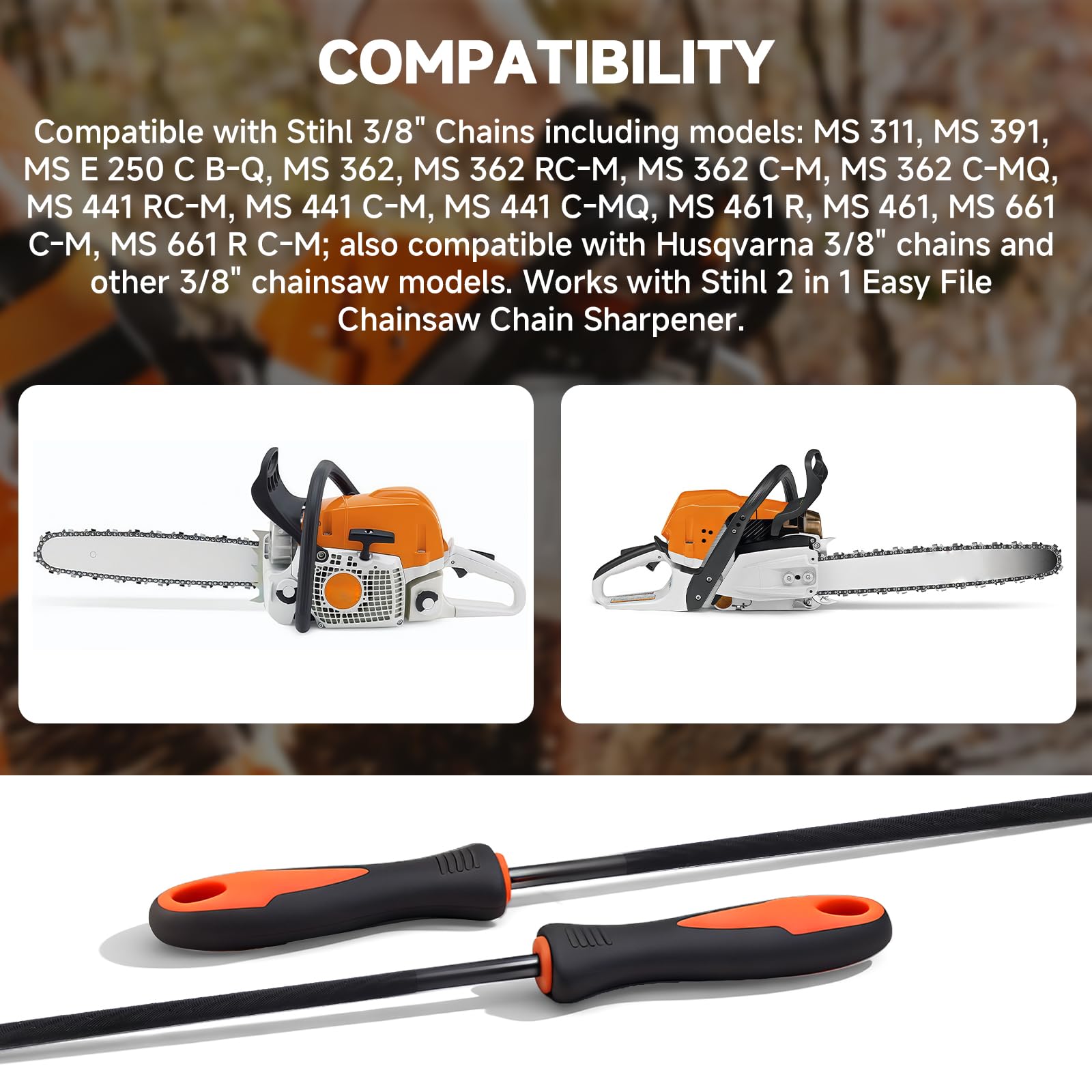 FixBear high-carbon steel file 5.2 mm for durable sharpening.